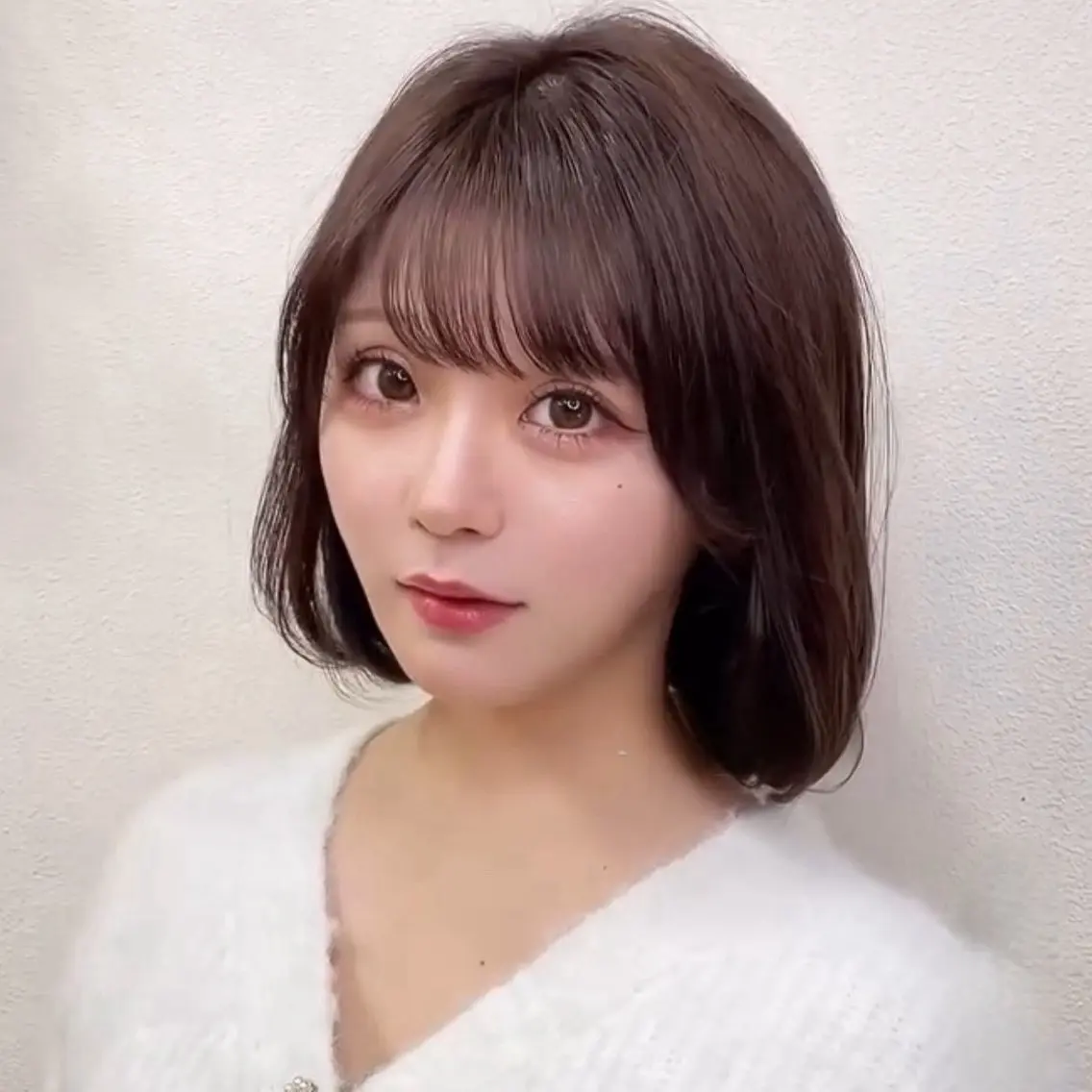 【韓国ボブ♡】顔まわりまで可愛い♪カット+透明感カラー+艶TRの写真