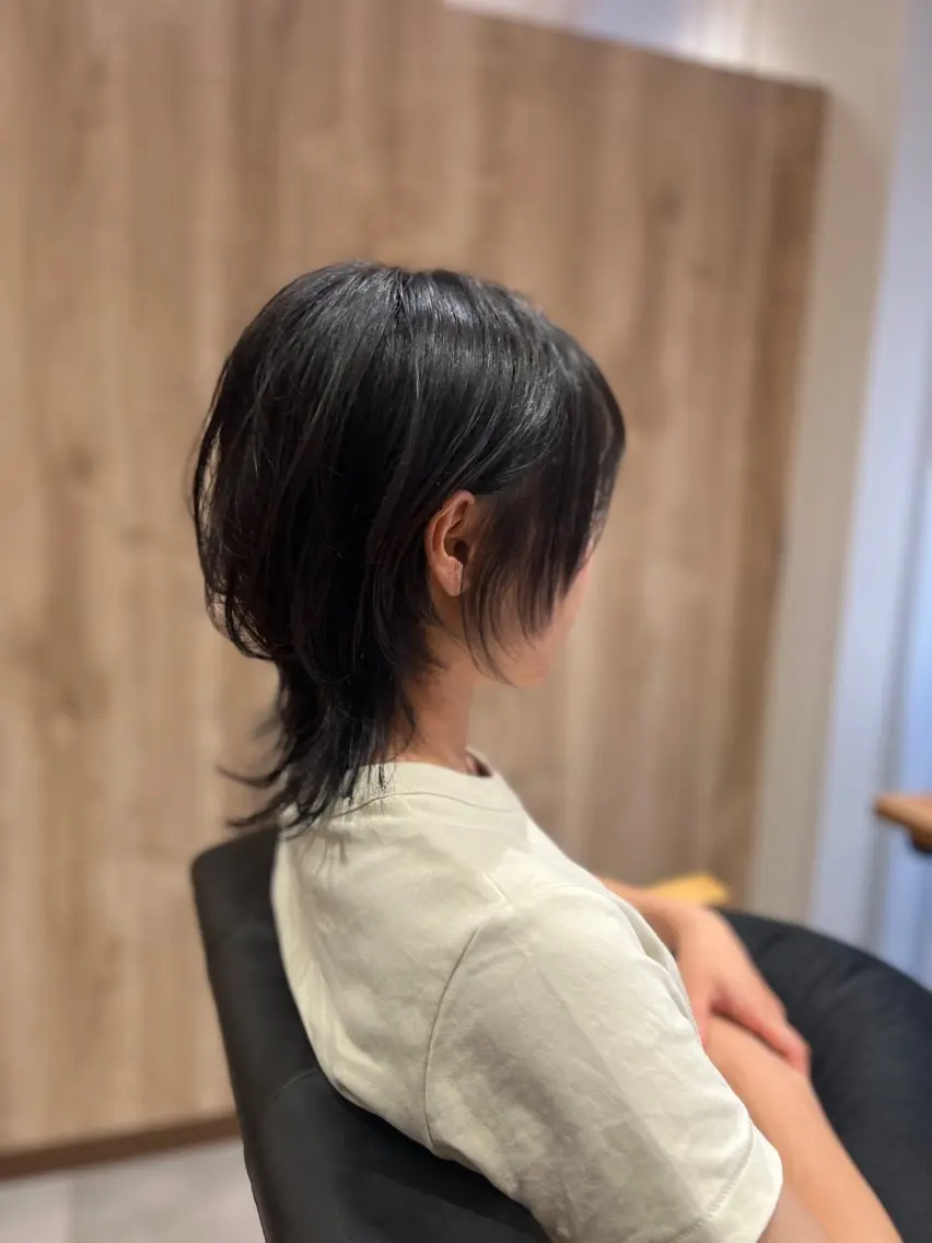 ミディアム カラー ボブ くびれヘア くせ毛 レイヤーカット ウルフカット 髪質改善✨艶カラー MASAYAのヘアスタイル
