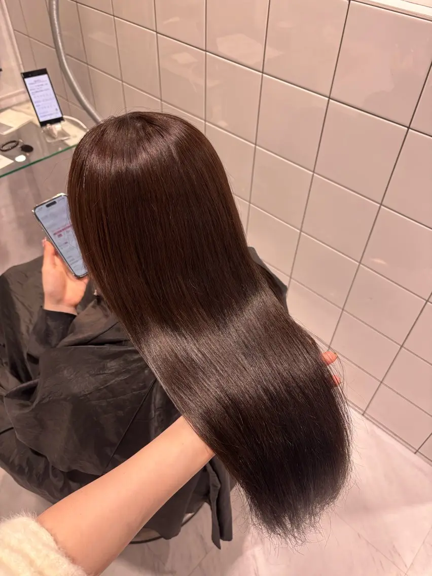 ロング カラー ヘアカラー トリートメント 髪質改善🩰透明感カ ラー🎀hinanoのヘアスタイル
