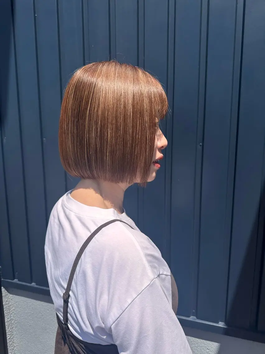 ショート カラー ヘアカラー トリートメント Lantana 前野心結のヘアスタイル