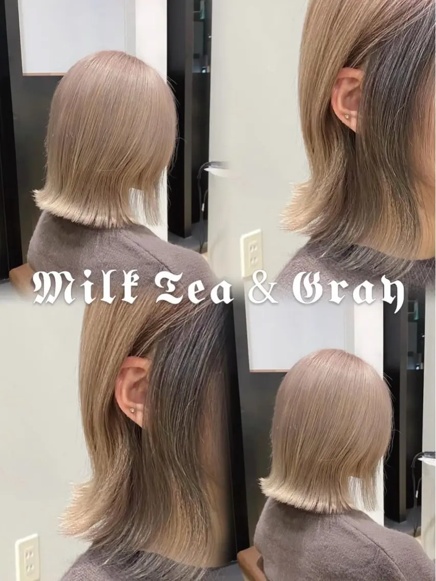 ショート カラー ヘアカラー 上品なダブルカラー✨ 藤江 広人のヘアスタイル