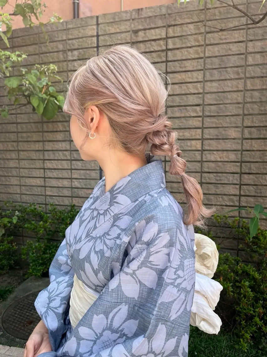 浴衣着付け＆ヘアセットの写真