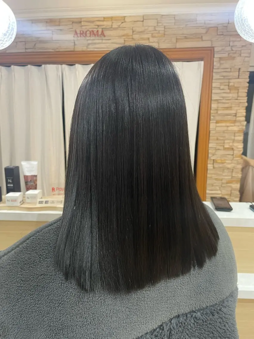 ミディアム カラー 髪質改善✂︎KODE 透明感カラーのヘアスタイル