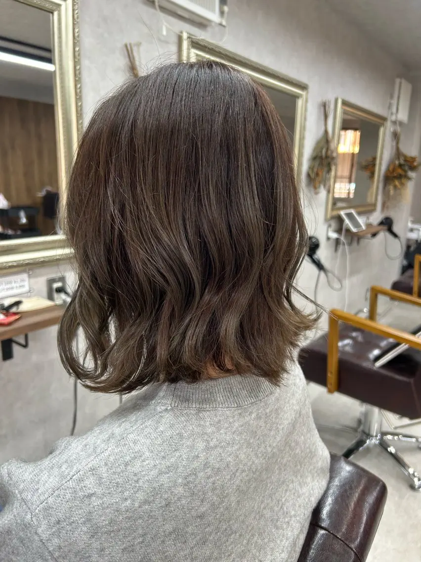 ミディアム カラー Lien 深井店のヘアスタイル