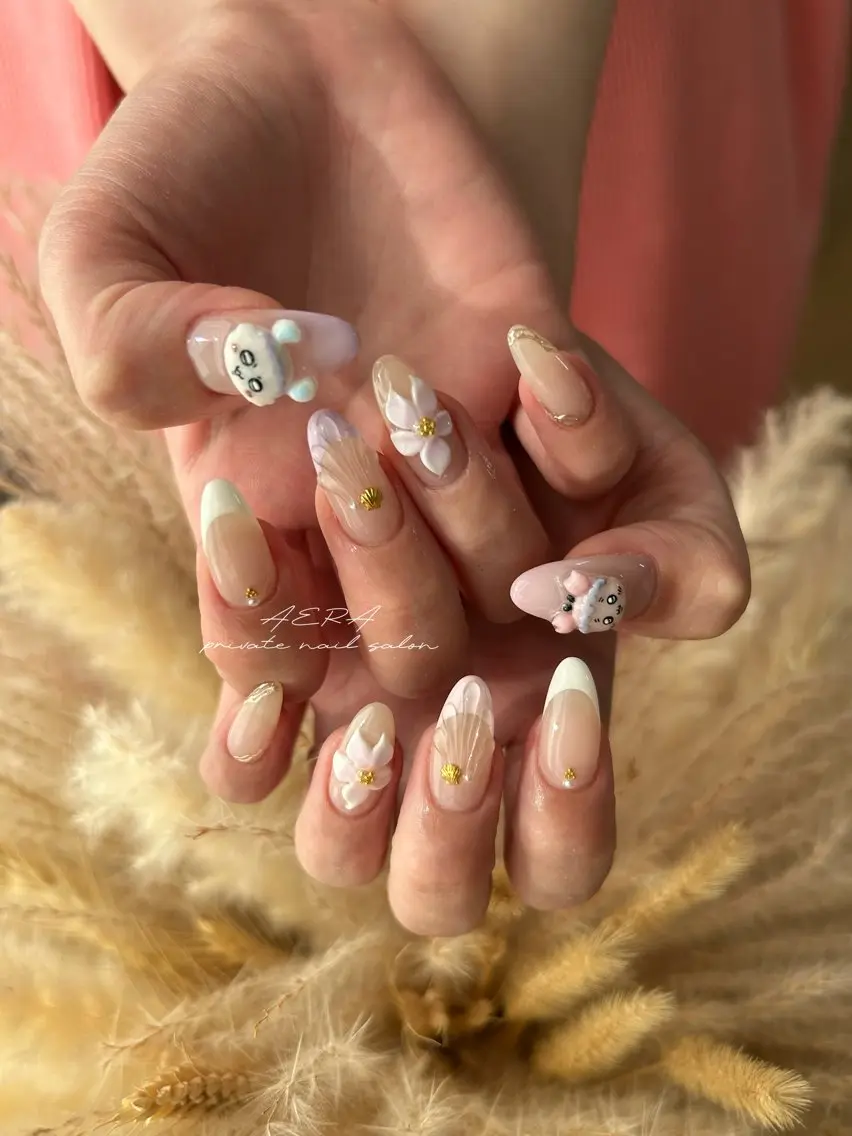 ネイル AERA nail shino🐱⸝꙳のネイルデザイン