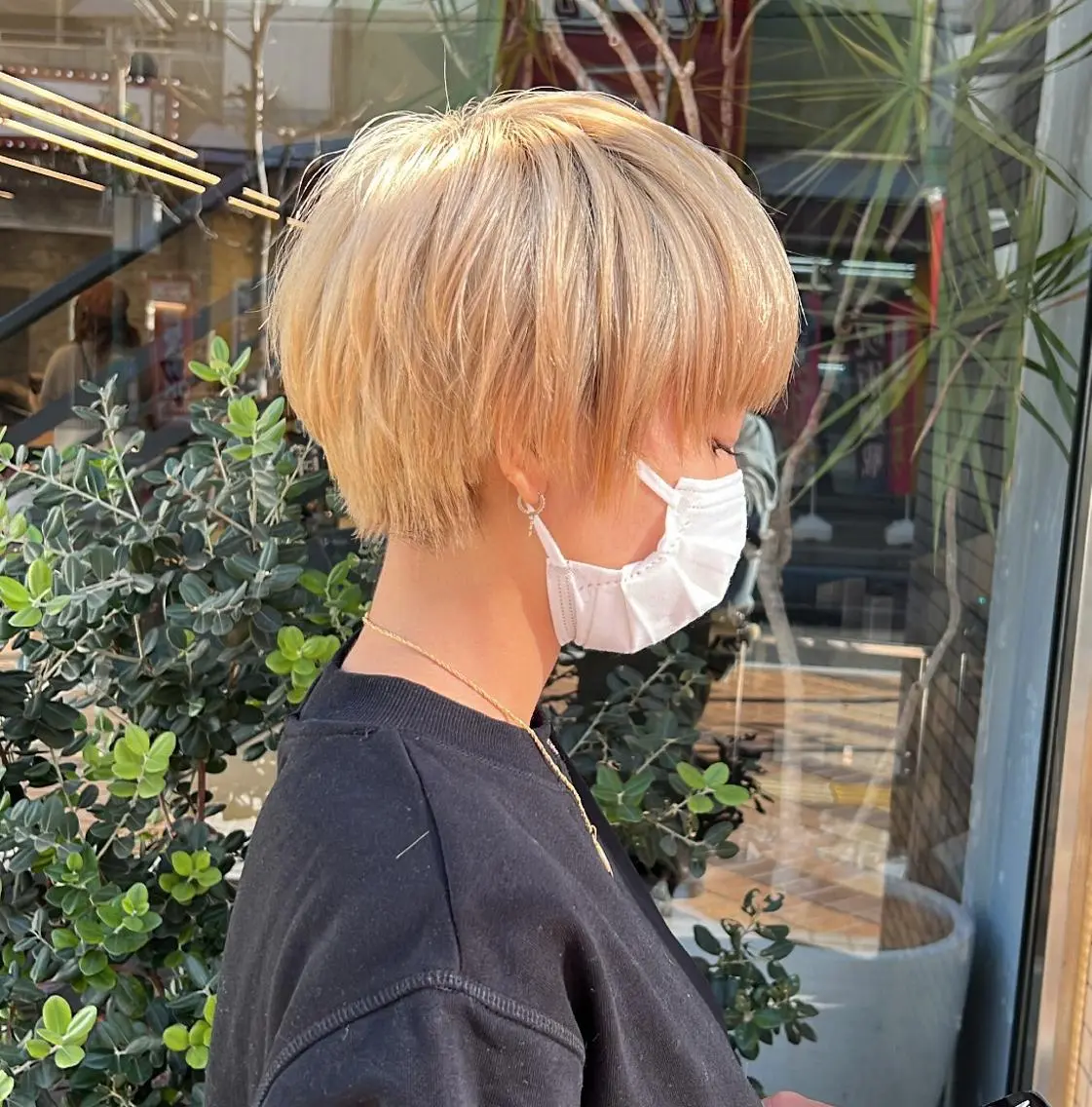 ショート 顔周りカット ショートヘア カット ヘアカラー トリートメント 清田 健太朗のヘアスタイル