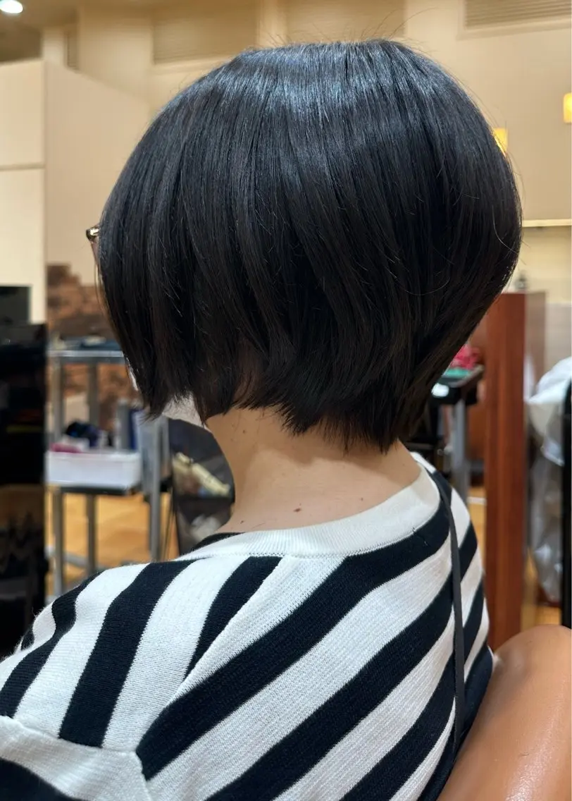 ショート カット ボブ/ゆるふわ ボブパーマ/とういのヘアスタイル