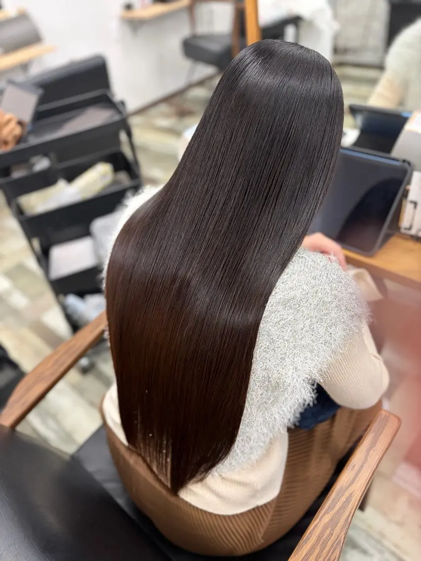 ロング カット ヘアカラー トリートメント ‎🤍小澤 日菜‎🤍のヘアスタイル