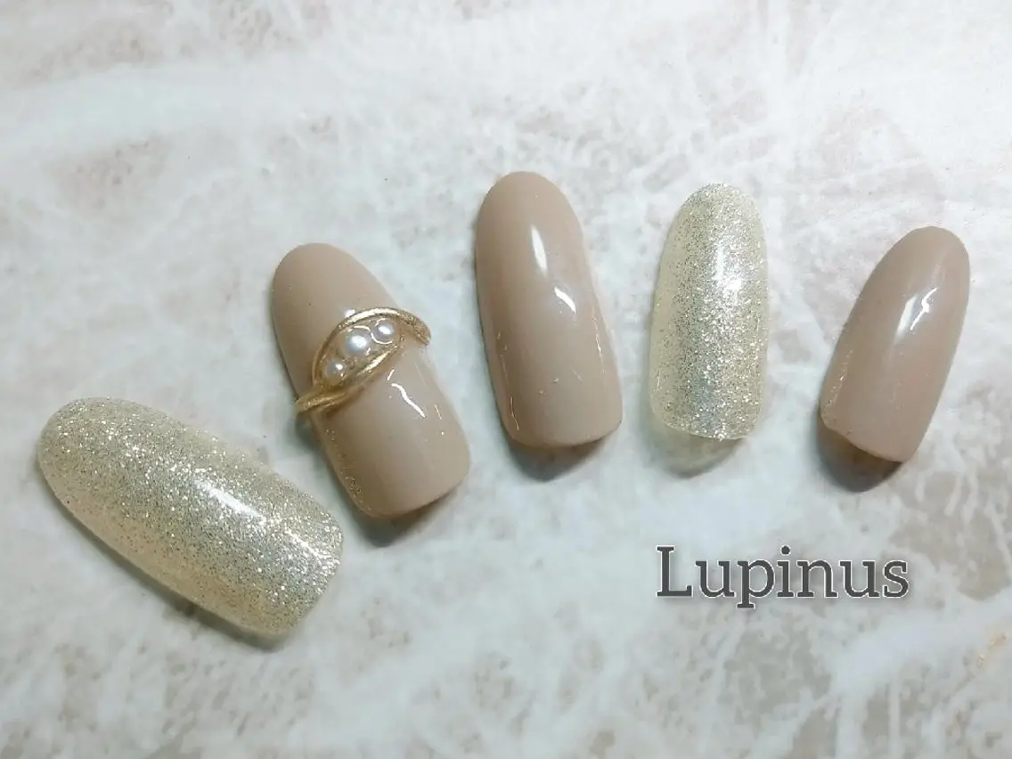 ネイル フットネイル シンプルネイル ハンドネイル フットネイル Lupinus ルピナスのネイルデザイン