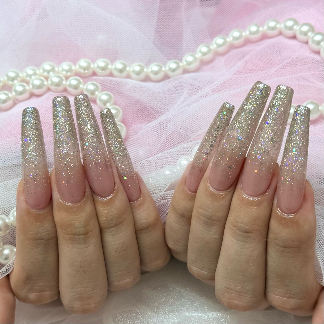 ネイル ラメ(グリッター) ラメグラデーション Nailsalon MeMe YUMIのネイルデザイン