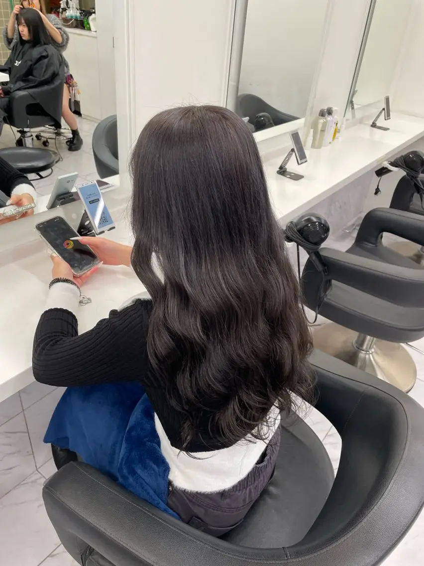 ロング カラー ヘアアレンジ ヘアカラー トリートメント ヘッドスパ 💗横浜美容室 💗HARUNAのヘアスタイル
