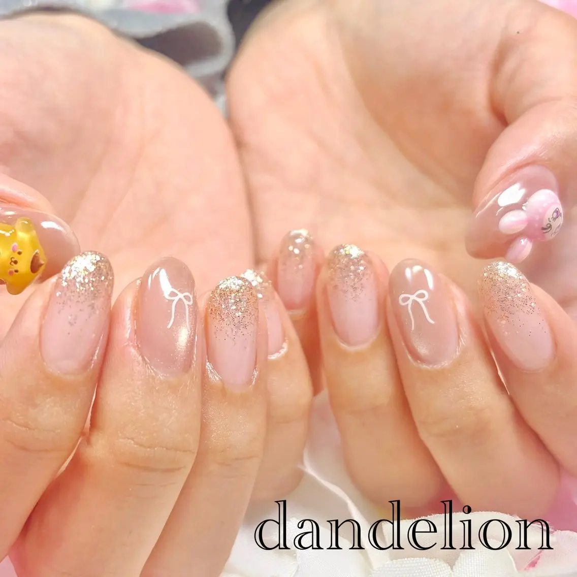 ネイル ハンドネイル ハンドケア dandelion ダンデライオンのネイルデザイン