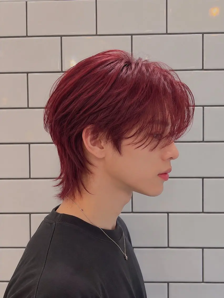 ショート カラー メンズ 🍒暖色カラー/ レイヤーりゅーき🍒のヘアスタイル