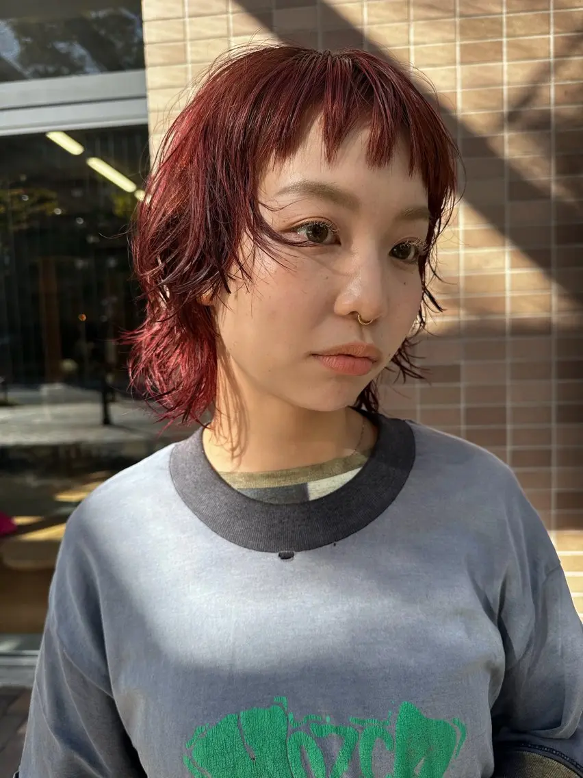 カラー パーマ chisato☁️ カットカラーモデルのヘアスタイル