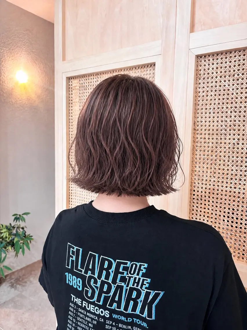 カット➕ボブパーマ🌀✨️の写真