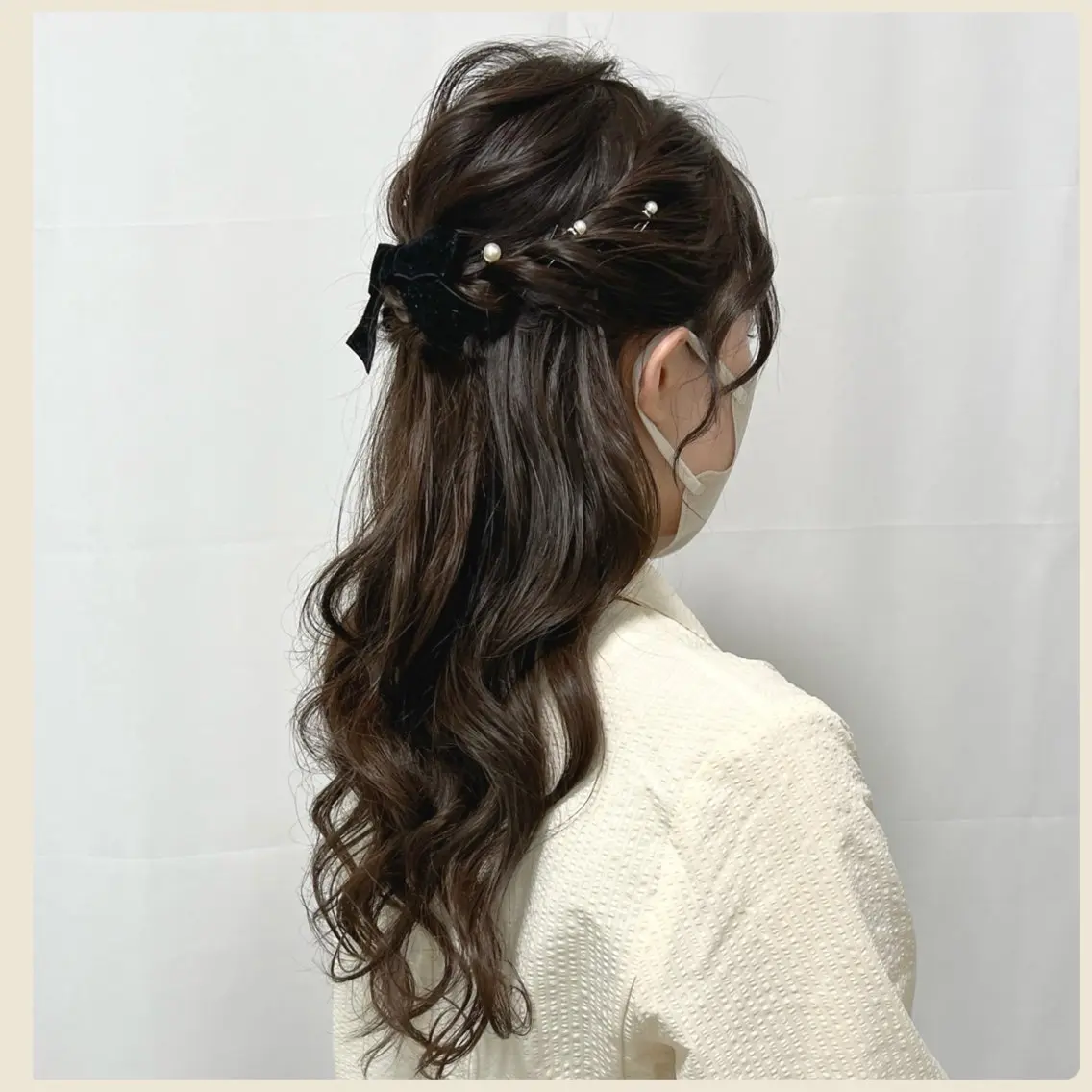 ヘアアレンジ ハーフアップ ヘアセット 川崎ヘアメイク🪞 CHATEAUのヘアスタイル