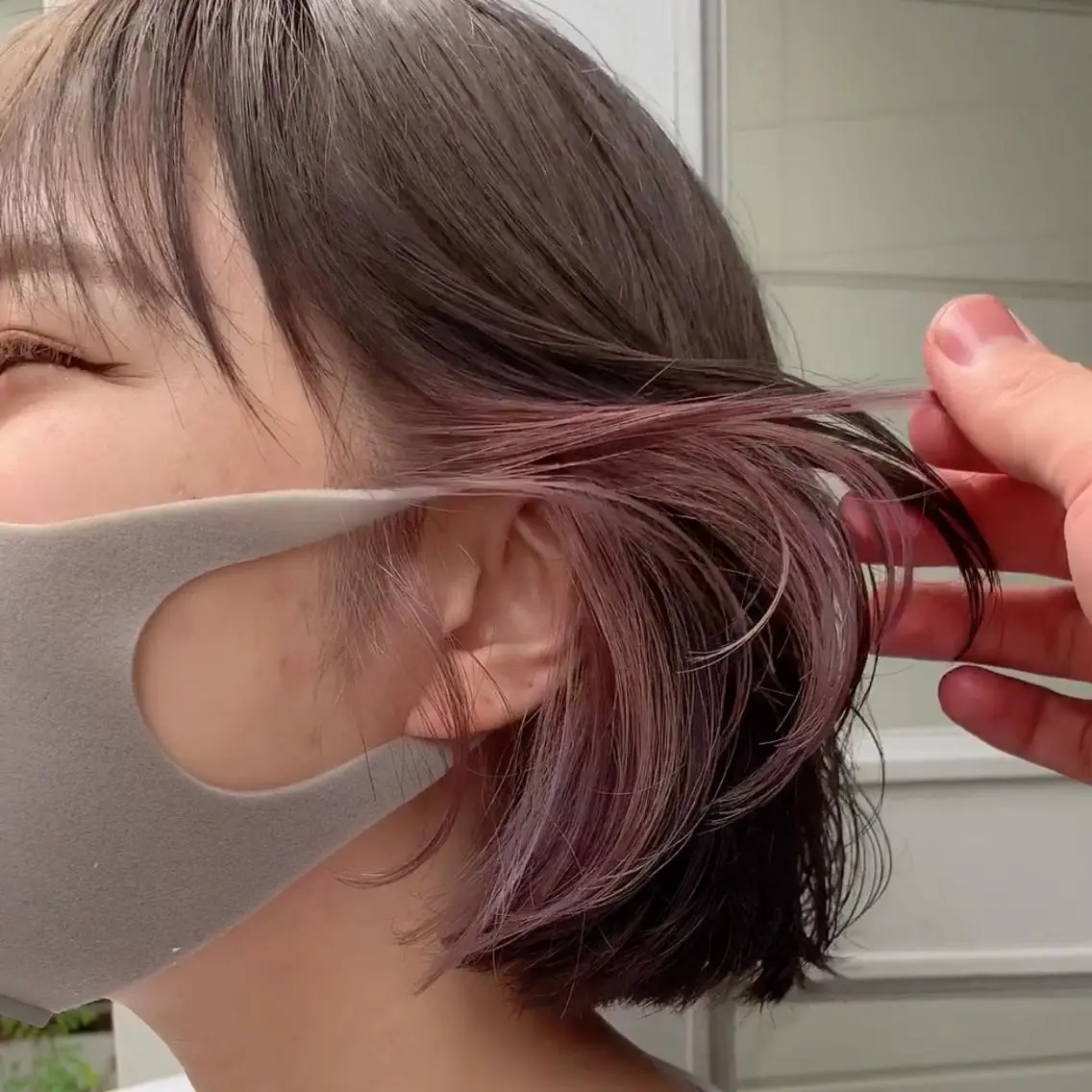 ショート カラー インナーカラー カット ヘアカラー トリートメント ヘッドスパ ヘアセット 大人可愛い透明感🌟 小顔・韓国髪🌟野中のヘアスタイル