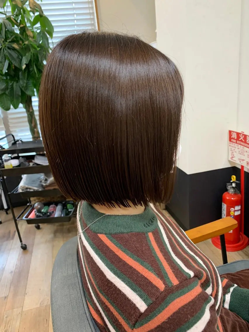 ミディアム カット トリートメント 竹原 徹のヘアスタイル