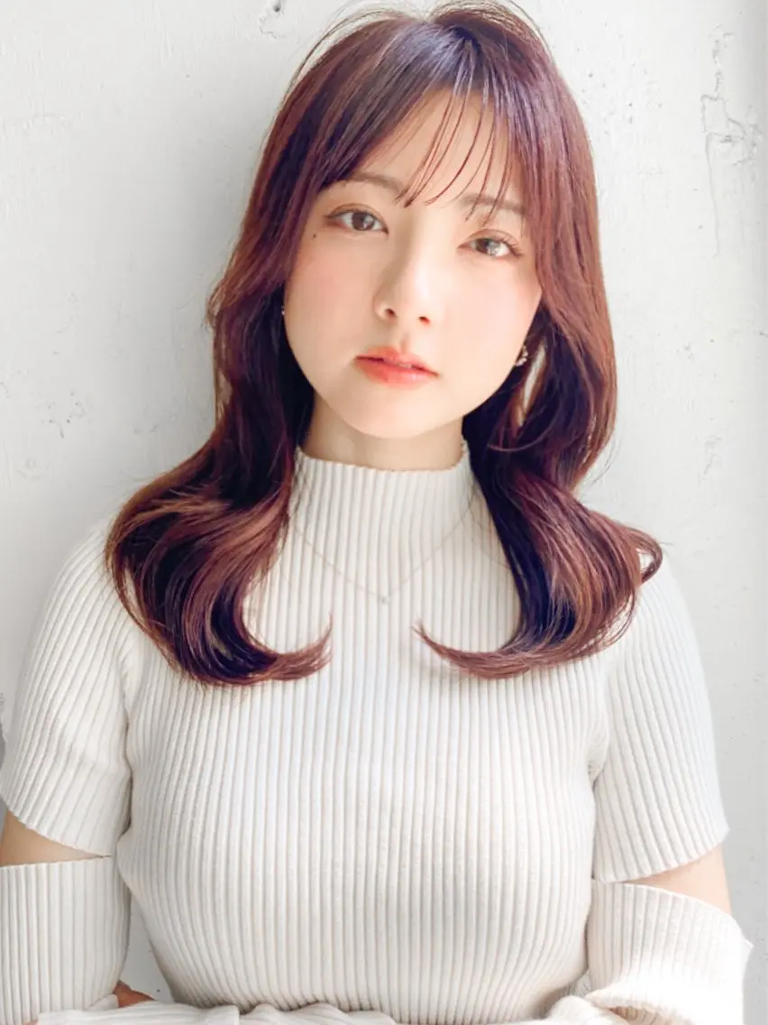 セミロング 勝河 怜楊のヘアスタイル