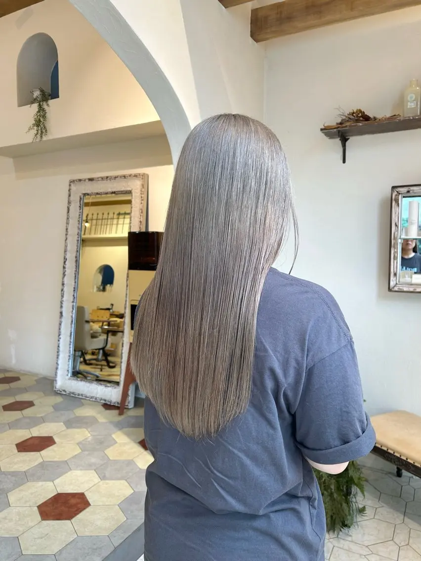🌼cut+bleach+color🌼ケアブリーチに変更も可能です🤎の写真
