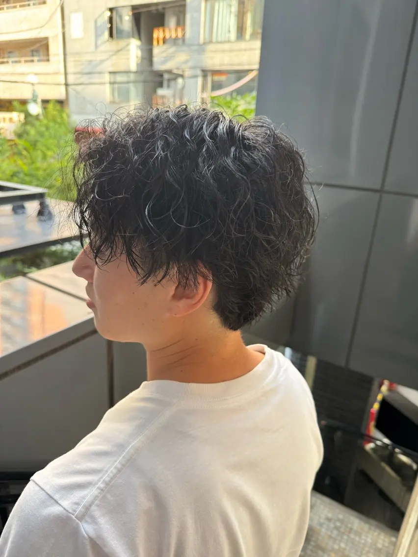 メンズ パーマ 河野 悠のヘアスタイル