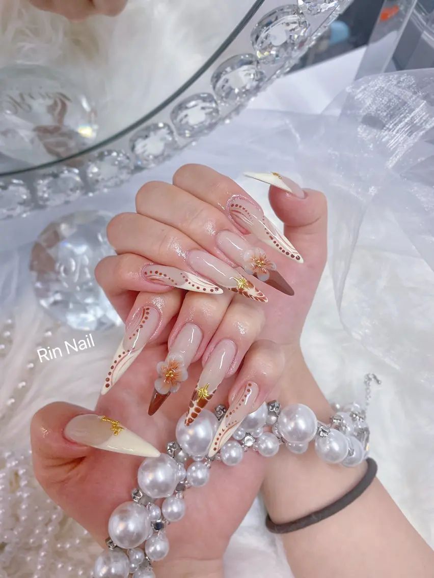 ネイル クリアネイル ドット フットネイル ジェルネイル グリーン ハンドネイル Rin Nail 新大久保店のネイルデザイン