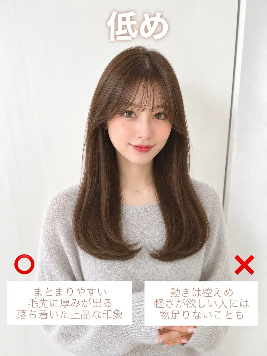 ロング レイヤーカット ローレイヤー カット ヘアカラー トリートメント 顔周り/くびれヘア 韓国ヘア💕風間るなのヘアスタイル