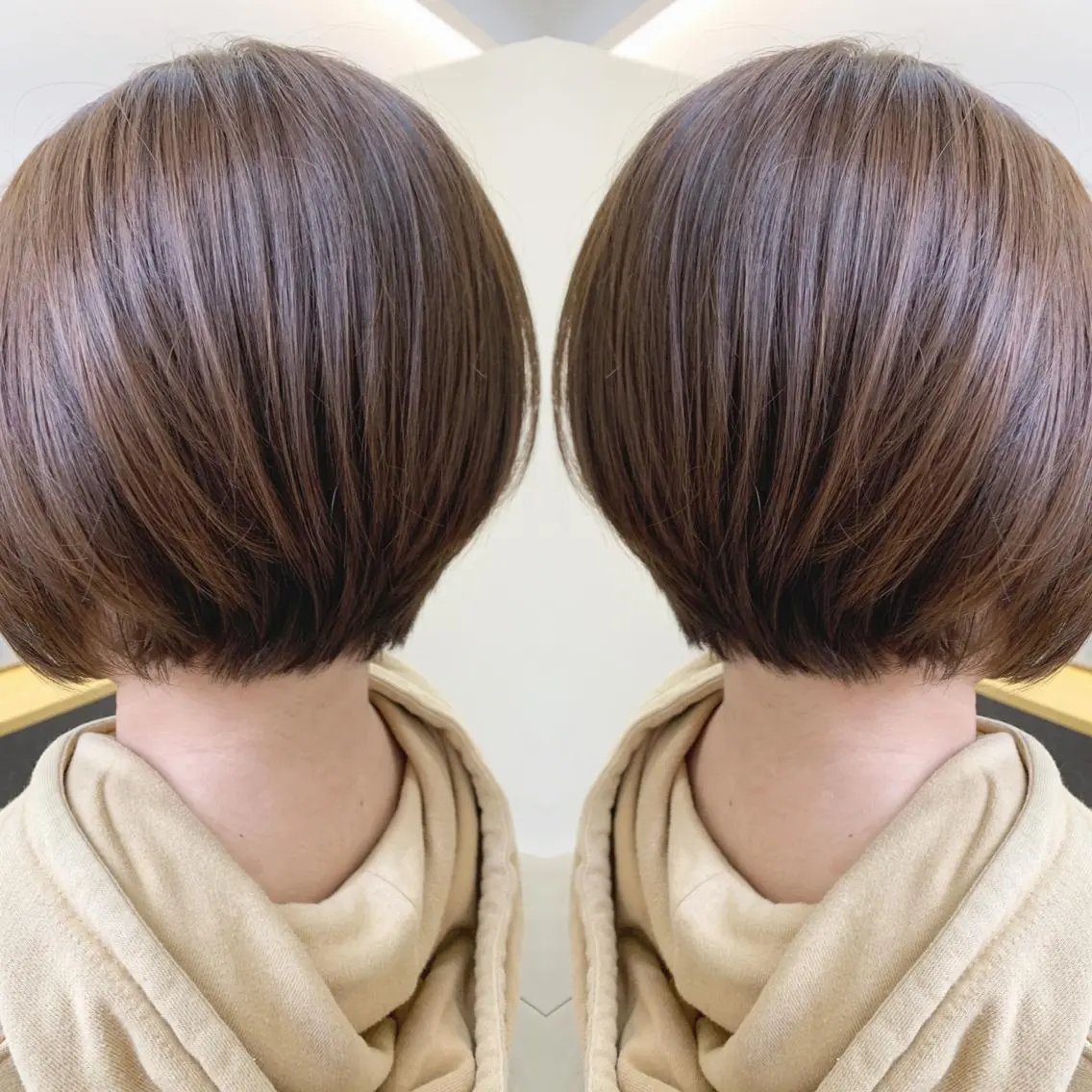 ショート 前下がりボブ ボブ カット ヘアカラー H (エイチ) 烏丸御池店のヘアスタイル