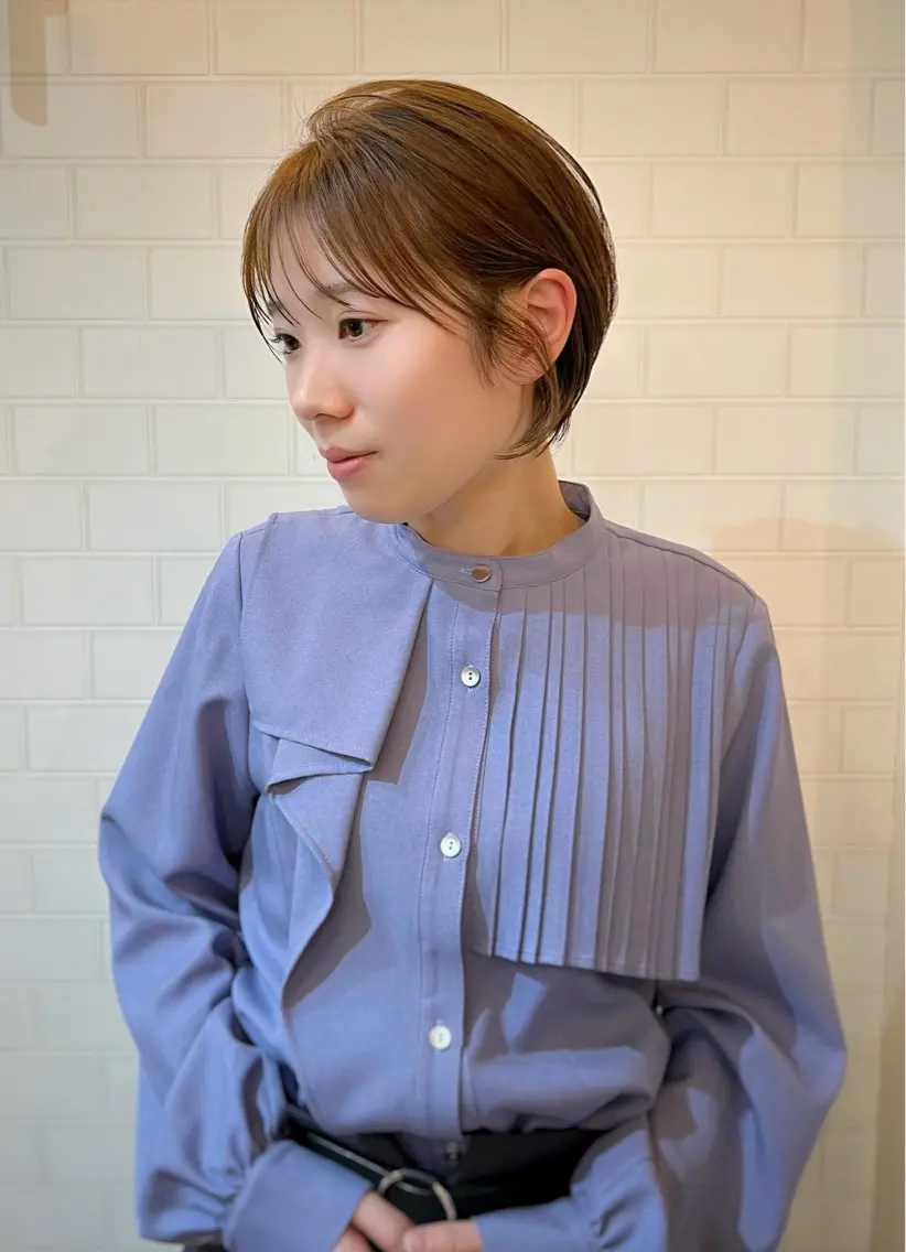 大人気!女性ショート&ショートボブカット+カラー ¥11880の写真
