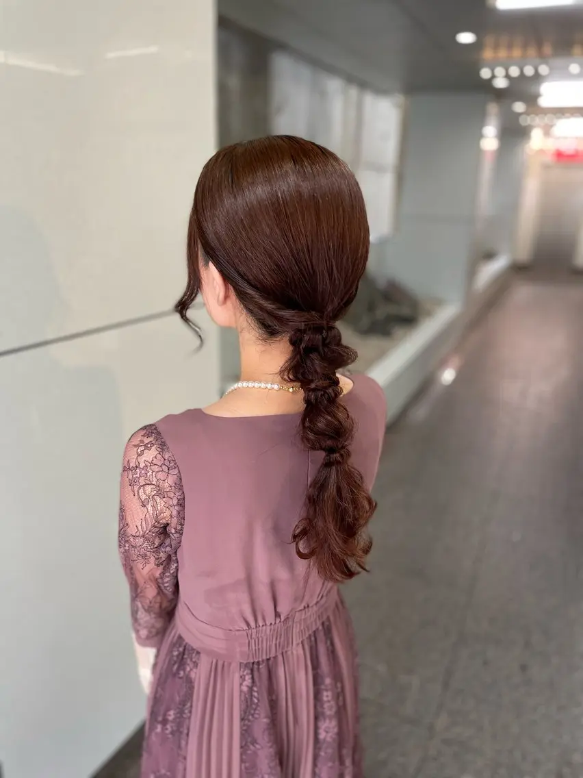 ロング ヘアセット lachiq R+ カイトのヘアスタイル