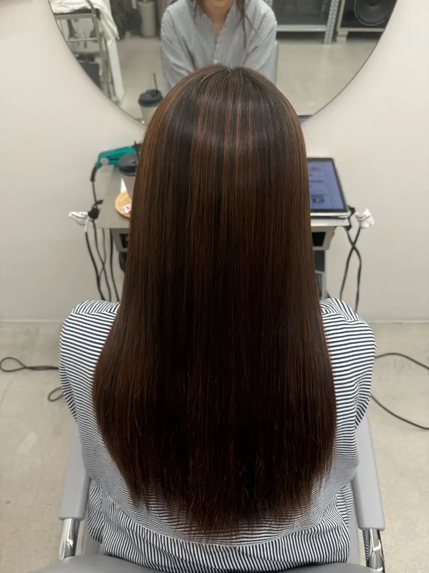パーマ ストレートパーマ 山城まりも/ モデル様募集中/西宮のヘアスタイル