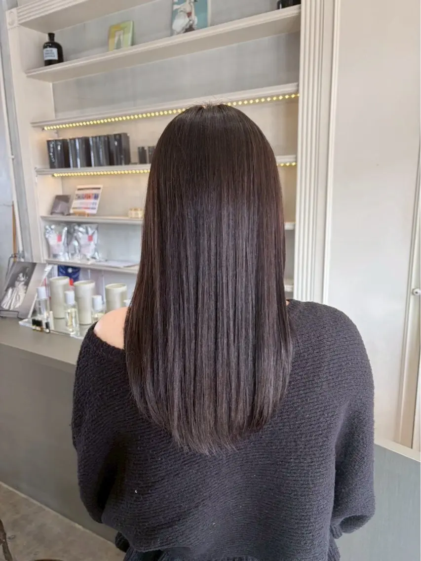 カラー 透明感カラー yuiのヘアスタイル
