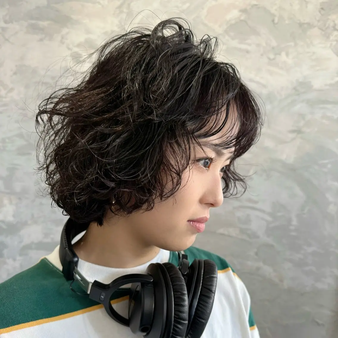 ショート パーマ ボブレイヤー ボブ レイヤーカット カット パーマ レイヤーカット/ボブ /春日井🍏鵜飼元喜のヘアスタイル