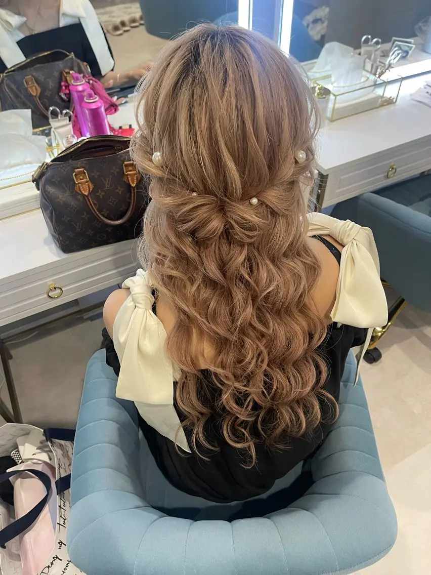ロング ヘアアレンジ 大嶋 日向子のヘアスタイル