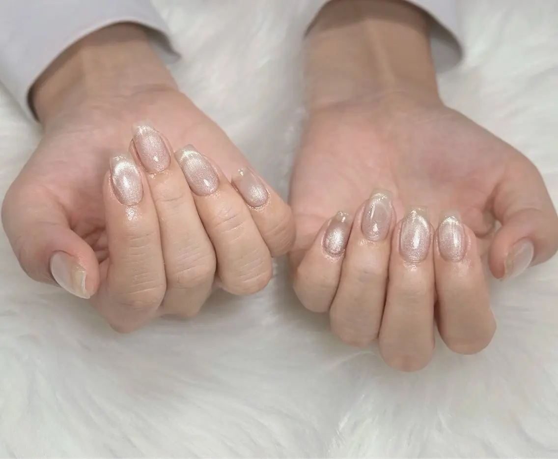 ネイル オーロラネイル チークネイル フットネイル フレンチネイル ジェルネイル Nichi Nailsのネイルデザイン
