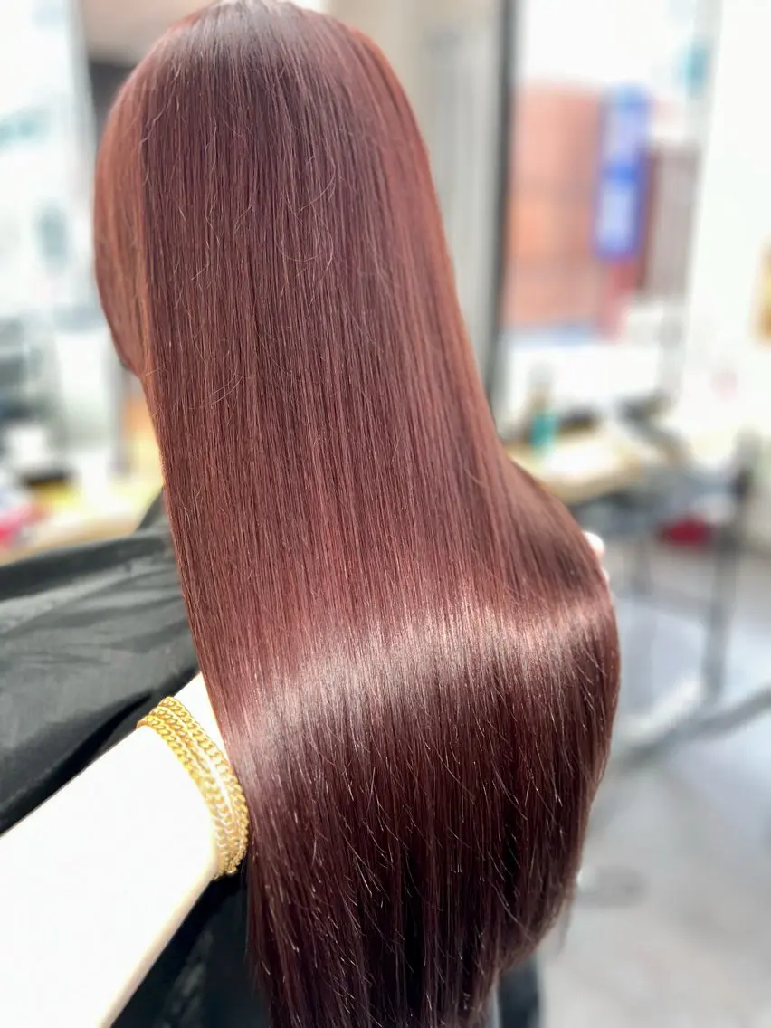 ロング カラー 髪質改善 ヘアカラー トリートメント 髪質改善美容師 大森勝馬のヘアスタイル