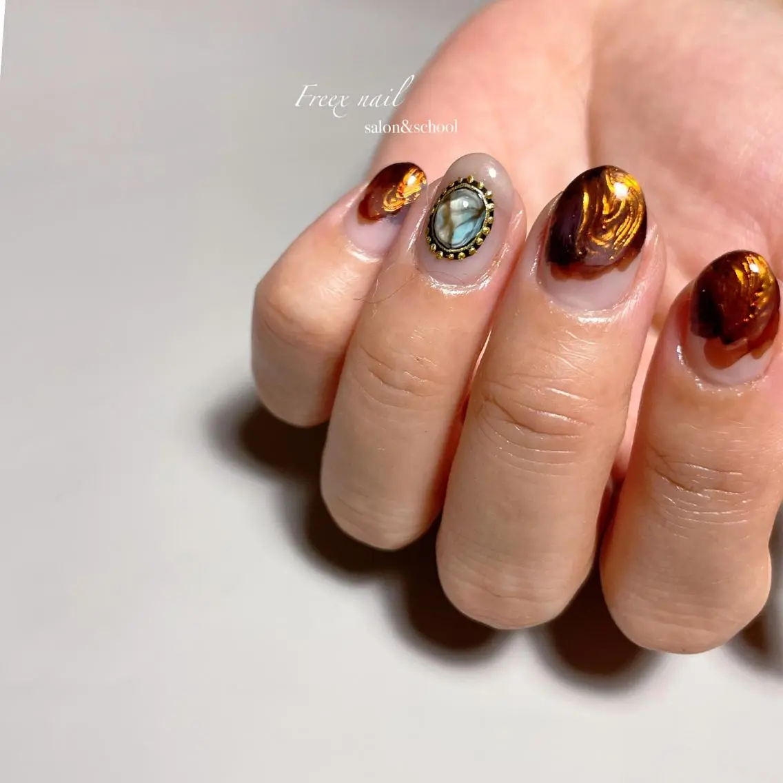 ネイル ハンドネイル ハンドケア freex nail /ニュアンス/個性派のネイルデザイン