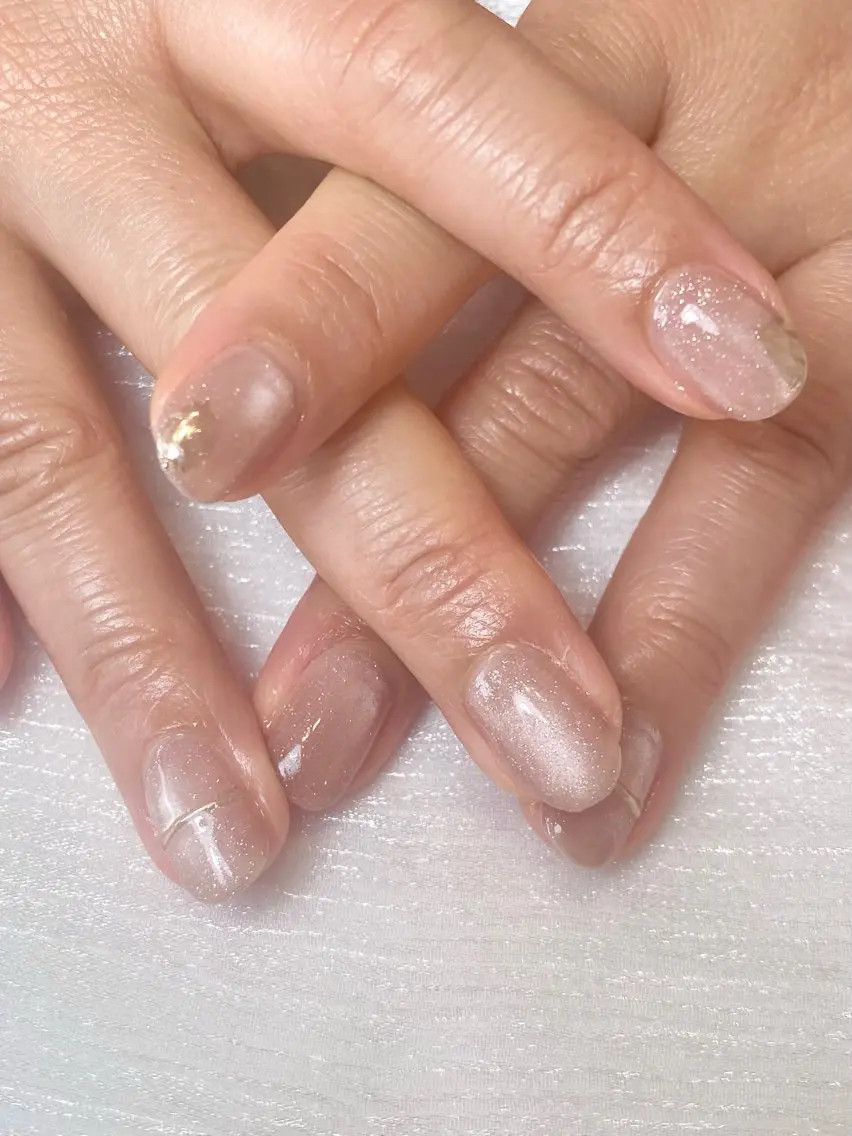 ネイル フラッシュネイル フラッシュマグ ラメ(グリッター) ハンドネイル Cia_Nail Eriのネイルデザイン