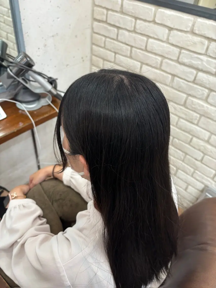 白髪染め➕トリートメント➕ヘアセット 【ミニモ今だけ限定‼️】の写真