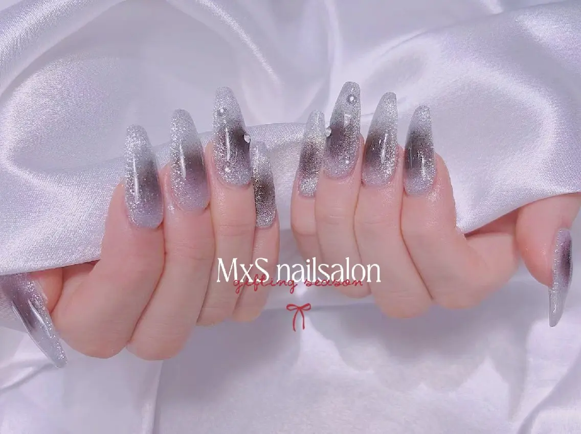 ネイル ジェルネイル 韓国ネイル マグネットネイル パラジェル 春ネイル ハンドネイル ハンドケア M×S Nail みなのネイルデザイン