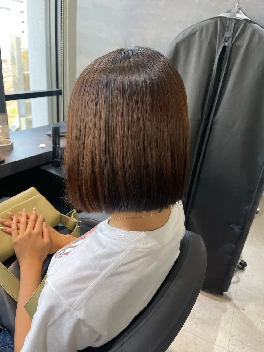 ショート 似合わせカット サラ艶&艶髪系✨ Ayane/心斎橋のヘアスタイル