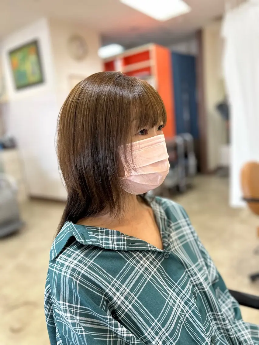 セミロング 水田 誠貴のヘアスタイル