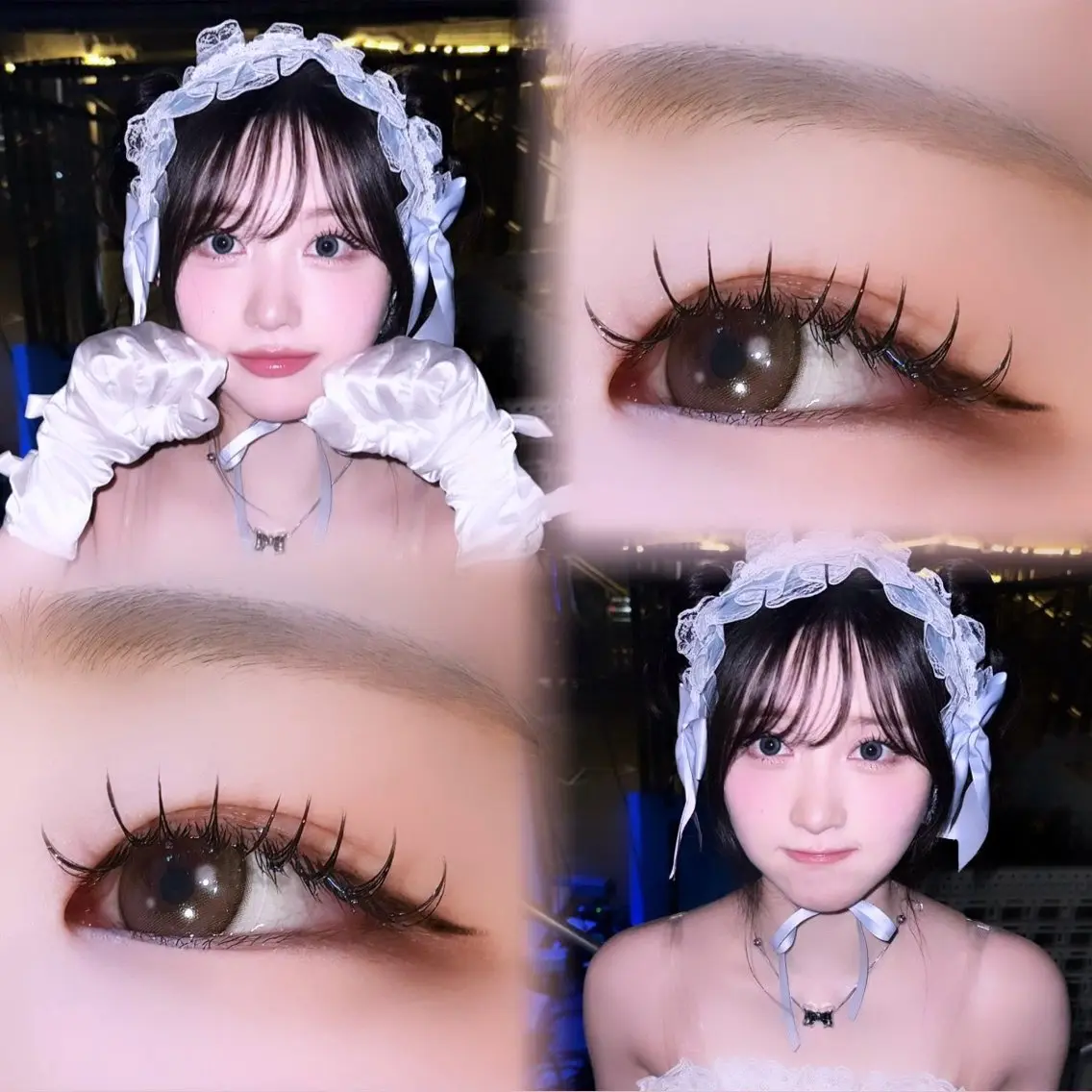 マツエク・マツパ 束感まつ毛 フラットラッシュ マツエク eyelist kako🦋のマツエク・マツパデザイン