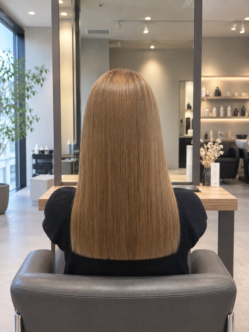 ロング ヘアカラー トリートメント 山本 茉琳のヘアスタイル