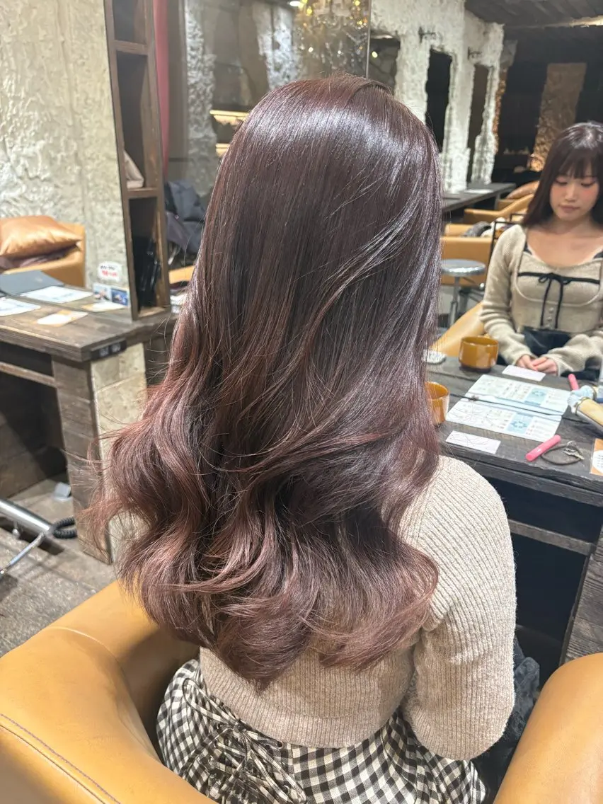 ロング カラー ヘアアレンジ ヘアカラー トリートメント 名駅/垢抜けカラー/ 髪質改善/リナ♡のヘアスタイル