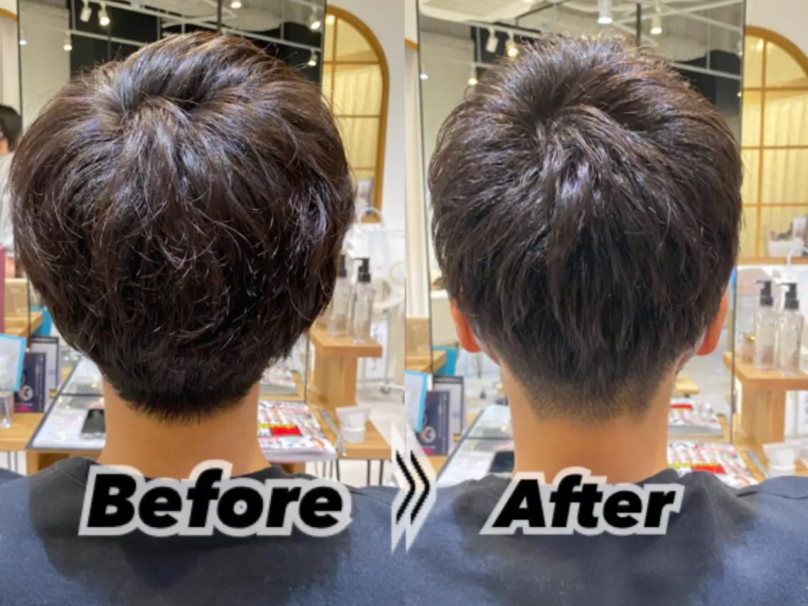 メンズ 刈り上げ 大阪ウルフカット ハッシュカットのヘアスタイル