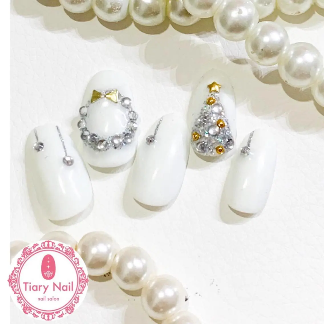 ネイル 桜ネイル 長さ出し スカルプネイル 💗🪽Tiary Nail🪽💗のネイルデザイン