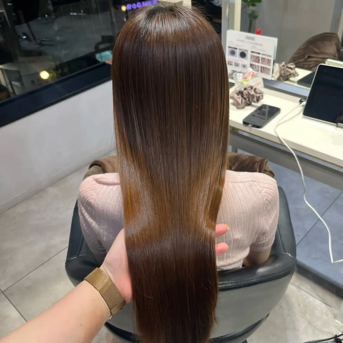 ロング パーマ 縮毛矯正 🎀愛されモテ カラー🎀/moeのヘアスタイル