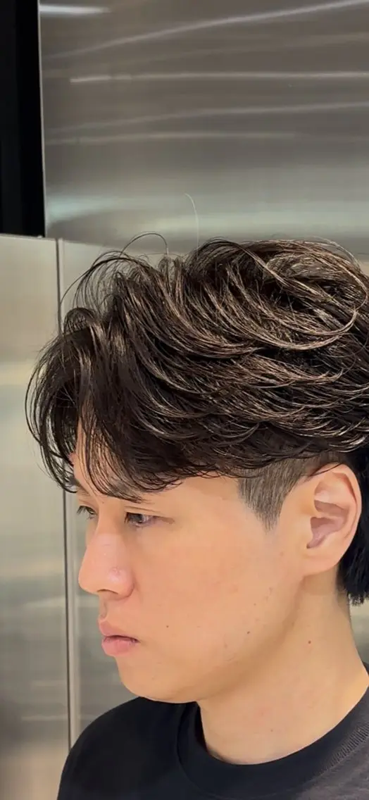 ショート パーマ メンズ 似合わせパーマ🔥 河浪  大智のヘアスタイル