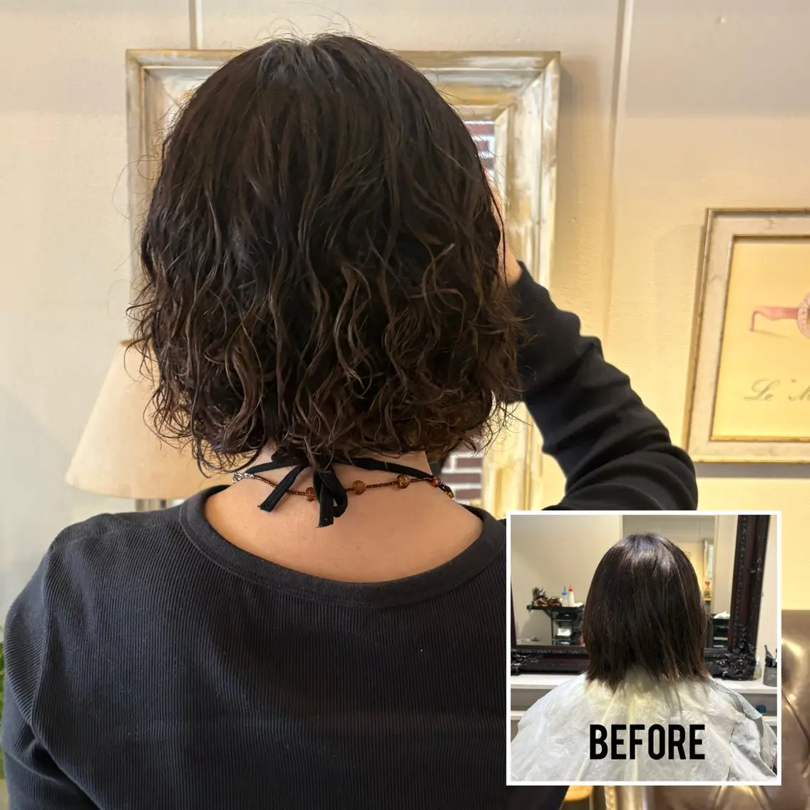 ショート パーマ ボブ デジタルパーマ パーマ イイダ ヒナのヘアスタイル